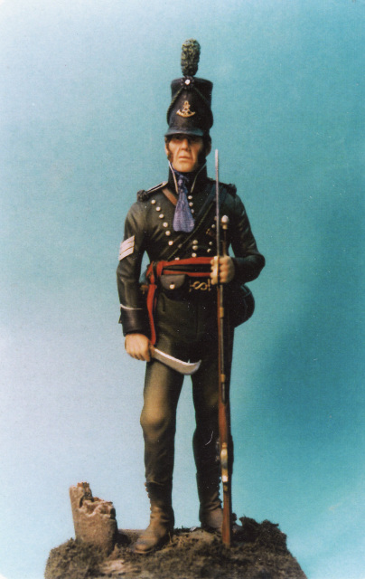 Napoleonic Verlinden 200mm 1/9 95th Rifles Officer Bust in Peninsular War 1638 